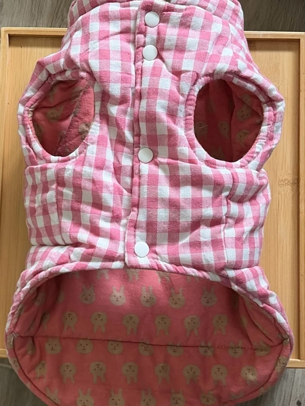 Dog reversable Print Padded Vest - Cute Layering Vest